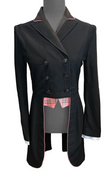 Anademi Girls Pink or Blue Piping Black Mesh Shadbelly