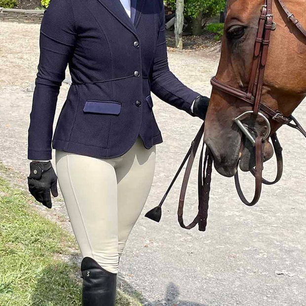 Anademi Mesh Show Coat - Navy