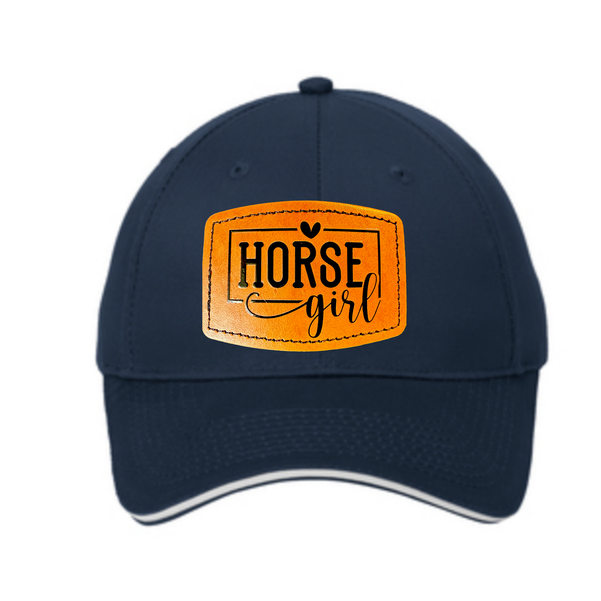 Black Stallion Designs - Leather Patch Ball Cap