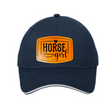 Black Stallion Designs - Leather Patch Ball Cap