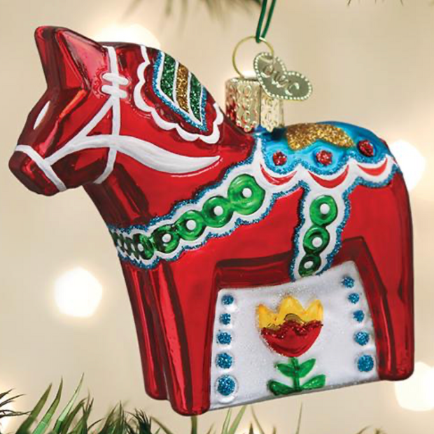 Old World Christmas - Swedish Dala Horse