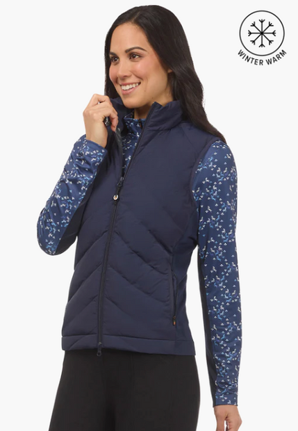 Kerrits Equitech Hybrid Quilted Vest - Navy
