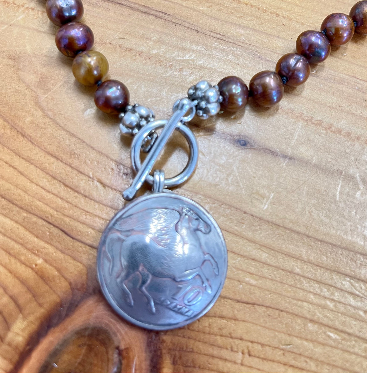 Pegasus with Peacock Pearls - #1002