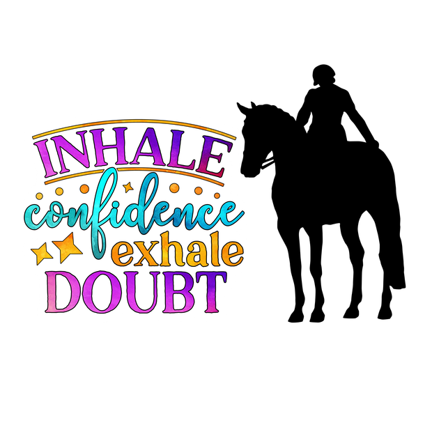 Inhale Confidence - Exhale Doubt Sticker