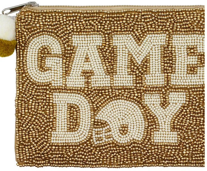 Le Chic Game Day Beaded Coin Pouch