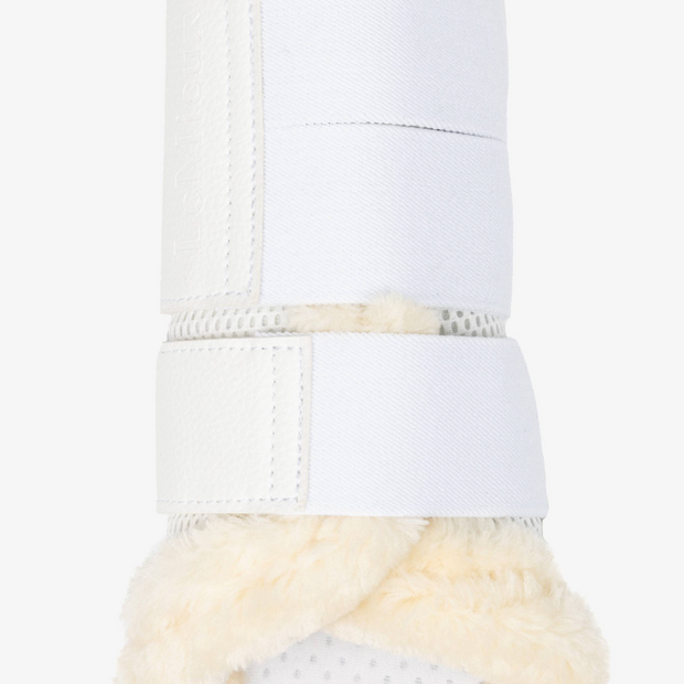 LeMieux Fleece Lined Brushing Boots White