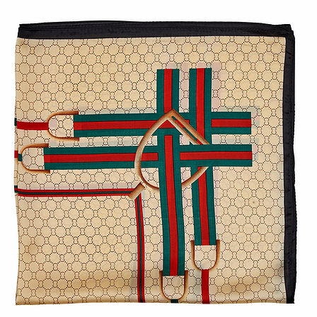 Silky Scarf - English Stirrup 28"x28"