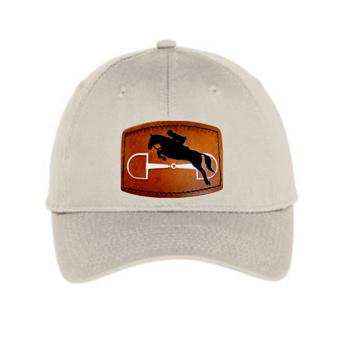 Black Stallion Designs - Leather Patch Ball Cap