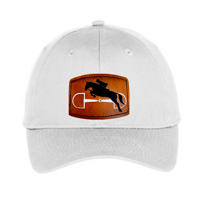 Black Stallion Designs - Leather Patch Ball Cap