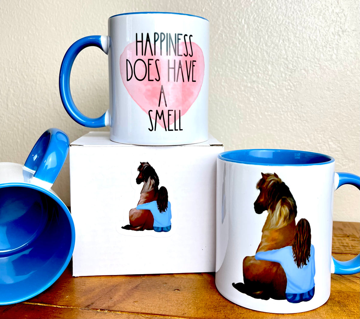 Colored Mug 11oz - Happiness Does Have A Smell