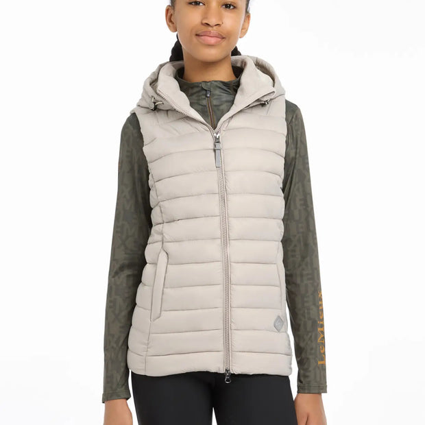 LeMieux Young Rider Milly Puffer Vest - Ash
