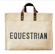 Equestrian Large Canvas Tote