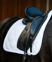 PS of Sweden Ruffle Dressage Saddle Pad - White - Extra Space at The Withers