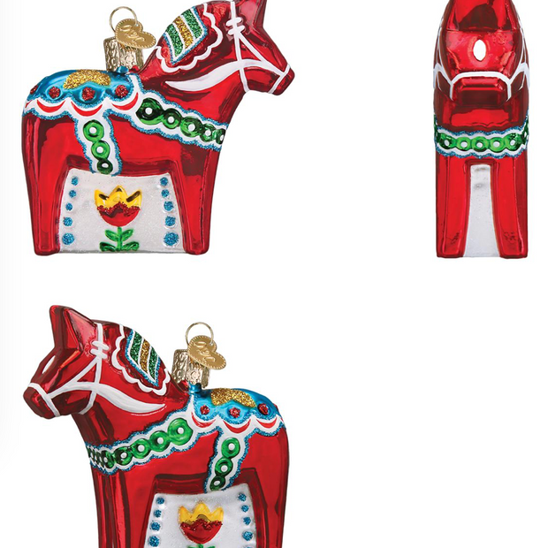 Old World Christmas - Swedish Dala Horse