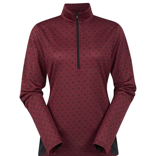 Kerrits Ice Fil Lite LS Riding Shirt - Cabernet