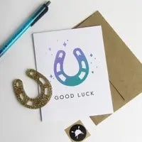 Good Luck Charm Equestrian Card
