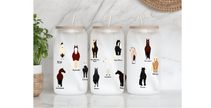 Black Stallion Design - Frosted 16oz Glass Tumbler