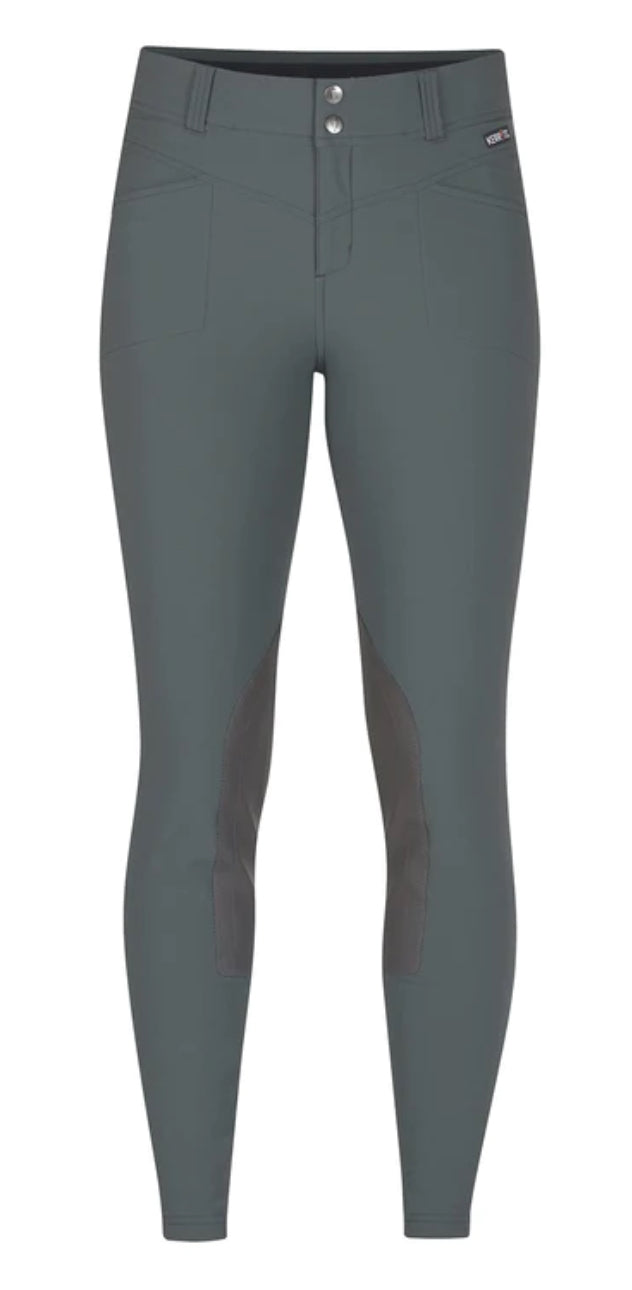 Kerrits Ladies Crossover II Knee Patch Breech - Sable