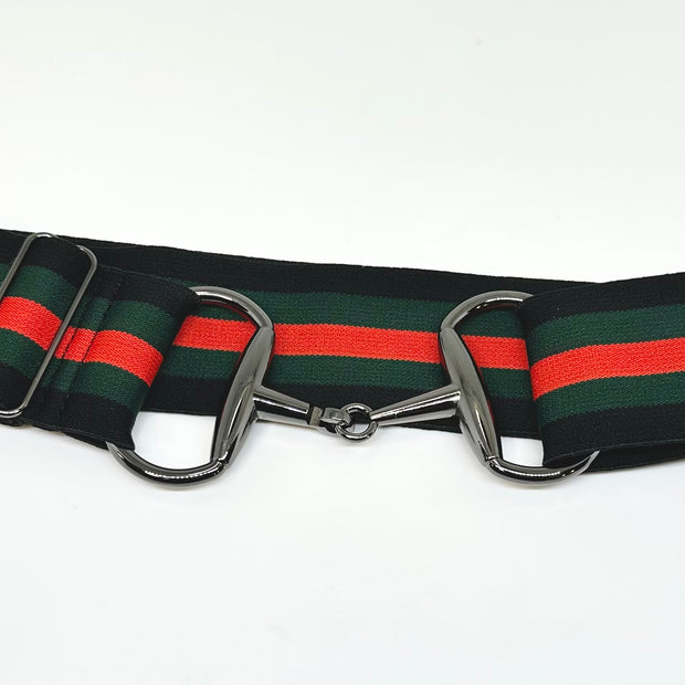 Black Stallion Designs -  2" Elastic Snaffle Bit Belt
