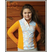 Kids EQ 'The Edge' Polo - Orange Mesh/Medley