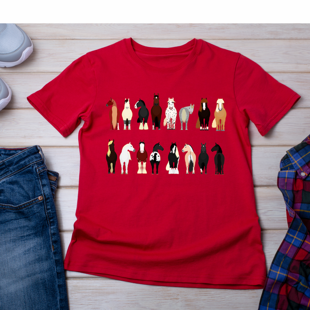 Black Stallion Designs - Horses In A Row