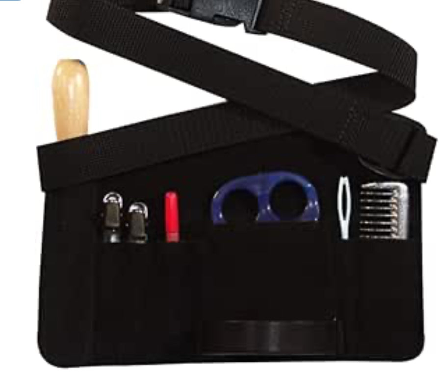 Medium Leather Horse Mane Braiding Kit - Black