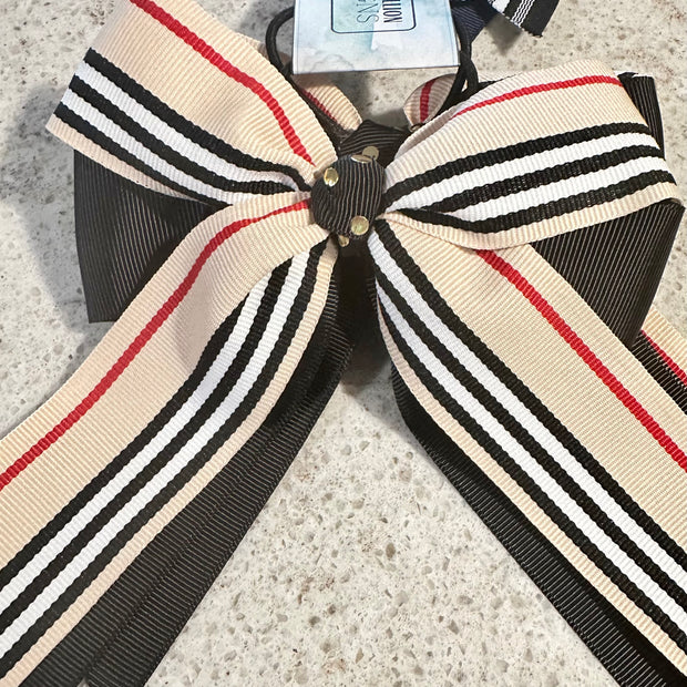 Black Stallion Designs - 6” Fancy 2-Color  Equestrian Show Bows