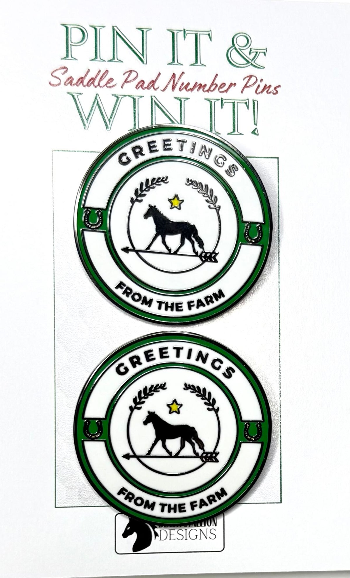 Pin It & Win It Saddle Pad Number Pins