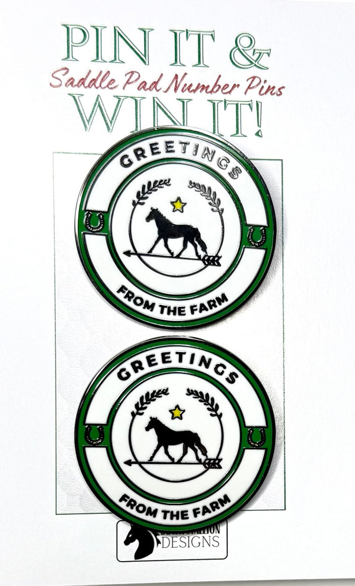 Pin It & Win It Saddle Pad Number Pins