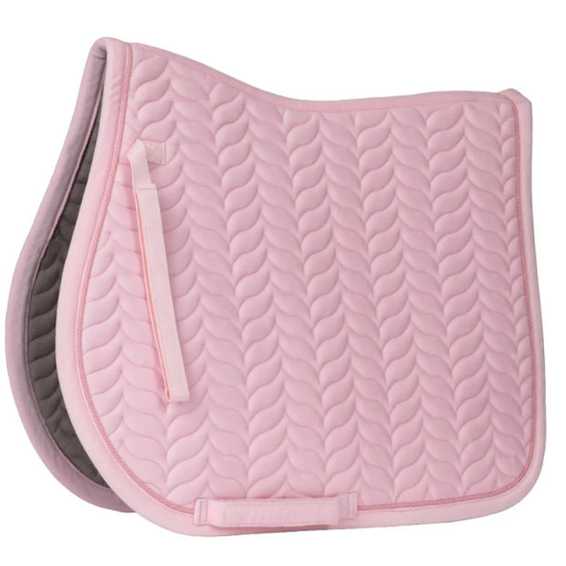 HORZE Velvet Wave All Purpose Saddle Pad - Barely Pink