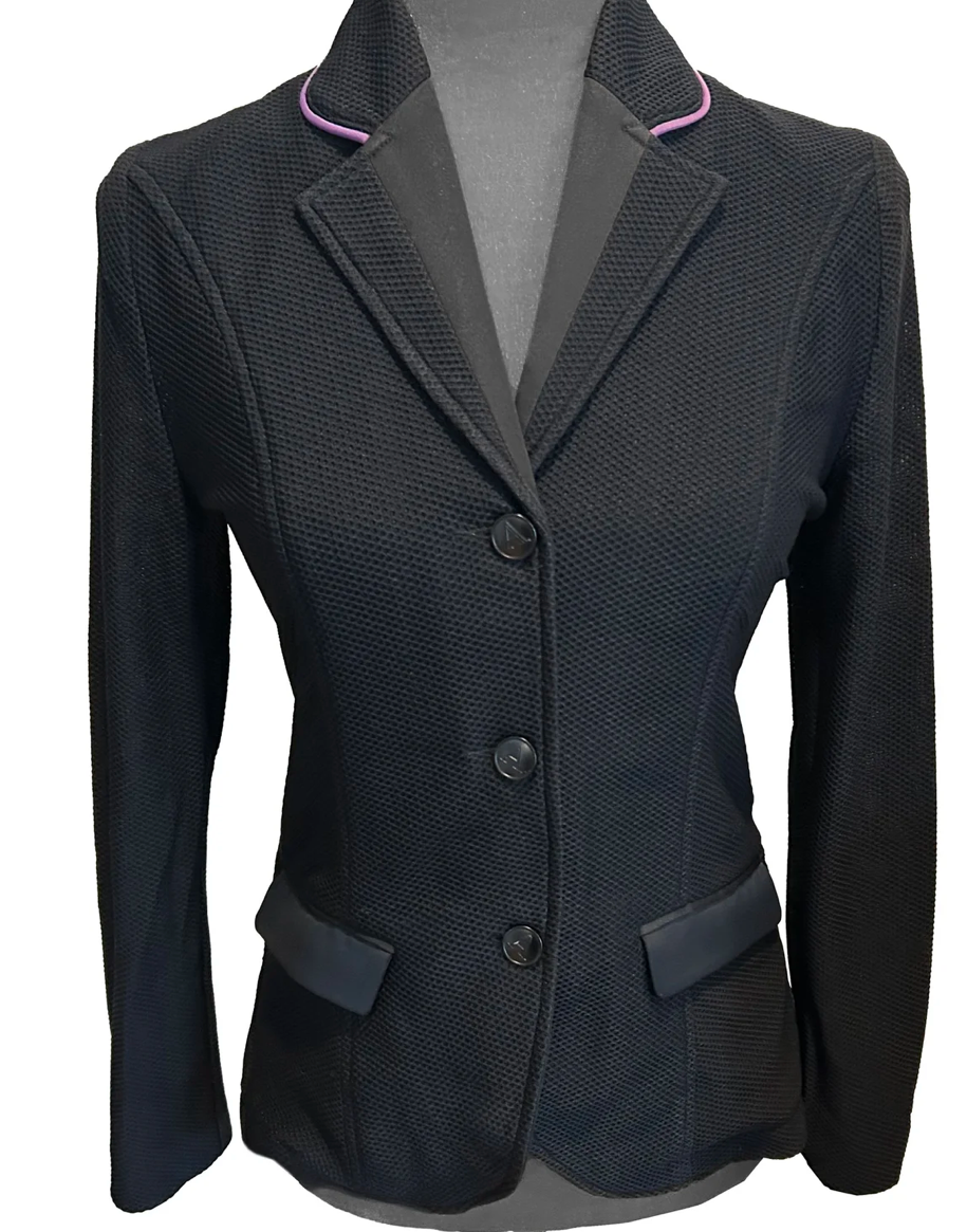 Anademi Mesh Show Coat w/Piping