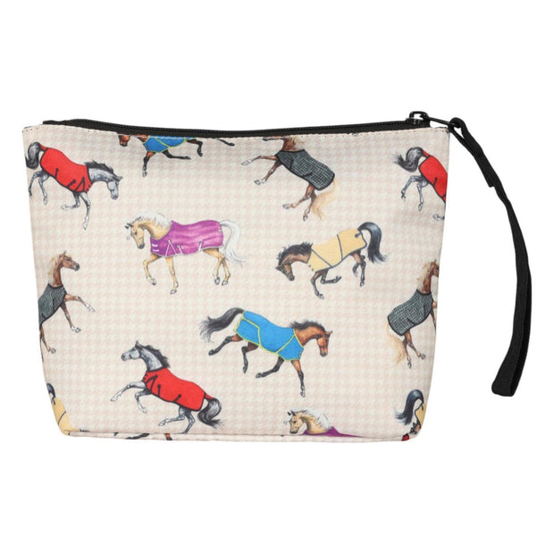 AWST Int'L Lila Horses in Blankets Accessory Bag