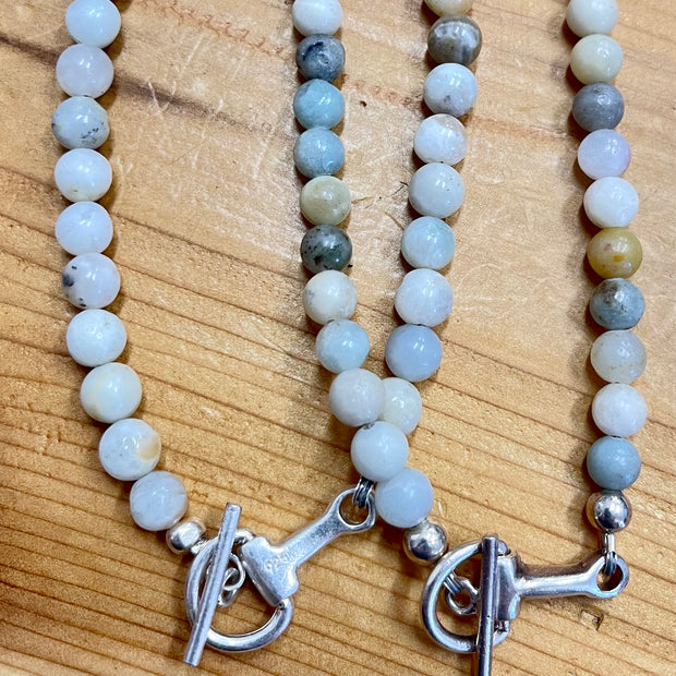 Sterling Dee Bit - Toggle  - Amazonite