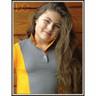 Kids EQ 'The Edge' Polo - Orange / Grey Mesh