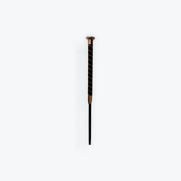 Fleck Coffee Crystal Dressage Whip - 43.5”