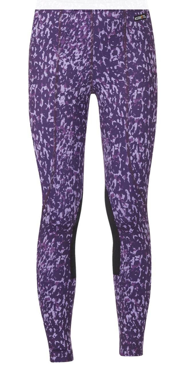 Kids Knee Patch Performance Tight - Indigo Horse