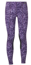 Kids Knee Patch Performance Tight - Indigo Horse