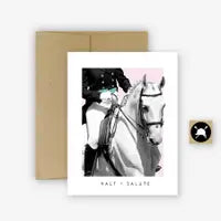 Hunt Seat Halt & Salute Dressage Card