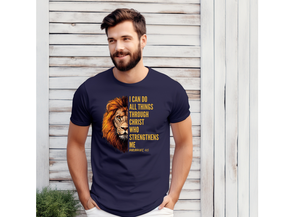 Black Stallion Designs - I Can Do All Things Through Christ Who Strengthens me... T-Shirt