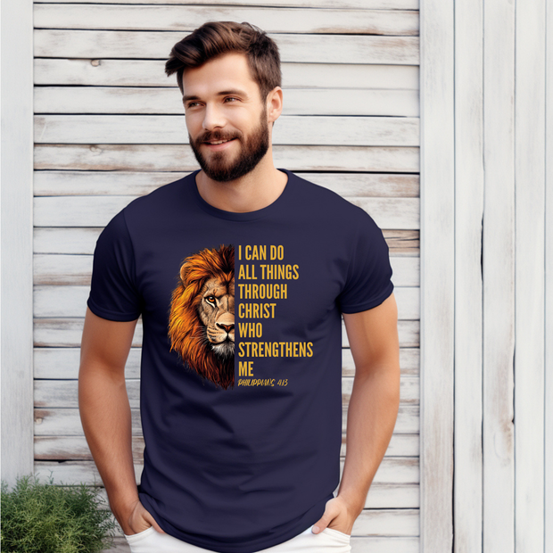 Black Stallion Designs - I Can Do All Things Through Christ Who Strengthens me... T-Shirt